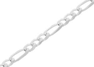 Srebrny łańcuszek nierodowany figaro pr. 925