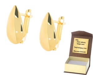 Złote kolczyki  Próby 585