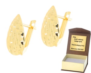 Złote kolczyki  Próby 585