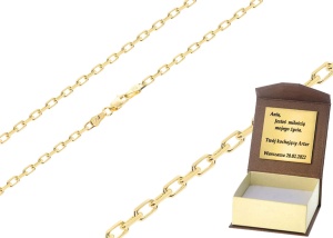 Złoty łańcuszek pełny ankier Próby 585 