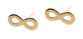 Złote kolczyki nieskończoność Próby 585