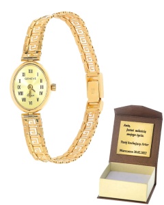 Złoty zegarek geneve Próby 585