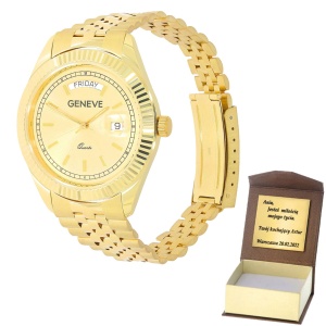 Złoty zegarek geneve Próby 585