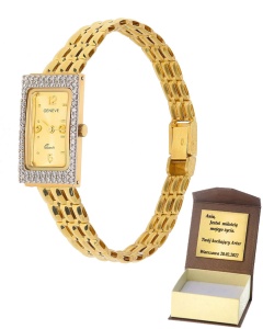 Złoty zegarek geneve Próby 585