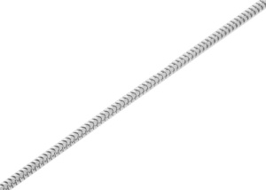 Srebrny łańcuszek rodowany pełny linka Próby 925