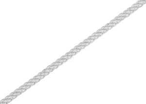 Srebrny łańcuszek rodowany pusty lisi ogon Próby 925