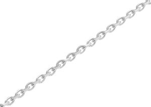 Srebrny łańcuszek rodowany pełny ankier Próby 925