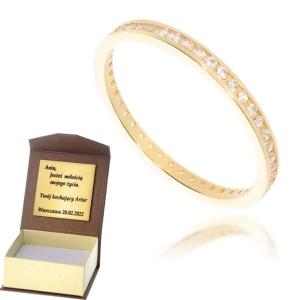 Złoty pierścionek  Próby 585 