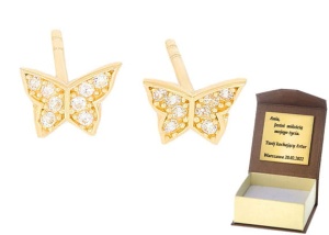 Złote kolczyki  Próby 585