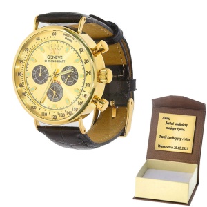 Złoty zegarek geneve Próby 585