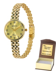 Złoty zegarek geneve Próby 585