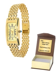 Złoty zegarek geneve Próby 585