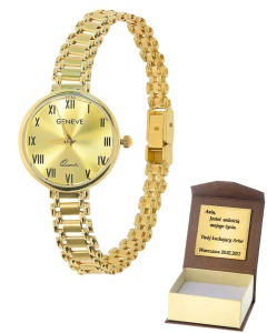 Złoty zegarek geneve Próby 585