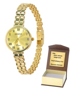 Złoty zegarek geneve Próby 585