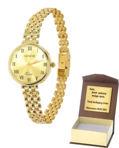 Złoty zegarek geneve Próby 585