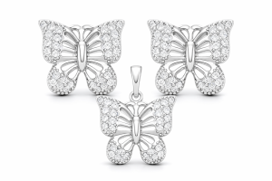 Srebrny komplet Próby 925 