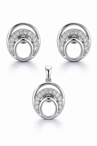 Srebrny komplet Próby 925 