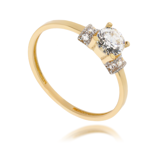 Złoty pierścionek zaręczynowy Próby 585