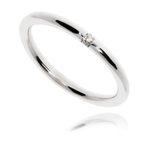 Złoty pierścionek zaręczynowy z diamentem 585 