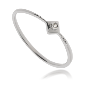 Złoty pierścionek zaręczynowy z diamentem 585 