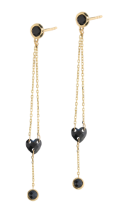 Złote kolczyki z cyrkoniami Próby 585 