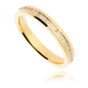 Złoty pierścionek zaręczynowy z diamentami 585 