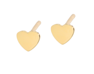 Złote kolczyki na sztyfcie  Próby 585