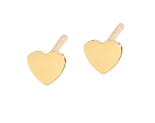 Złote kolczyki na sztyfcie  Próby 585