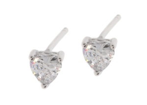 Srebrne kolczyki z cyrkoniami Próby 925