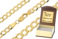 Złoty łańcuszek pełny pancerka Próby 585