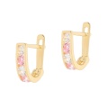 Złote kolczyki z cyrkoniami dziecięce Próby 585