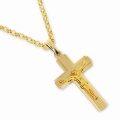 Złoty krzyżyk z wizerunkiem Jezusa Próby 585
