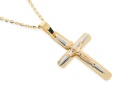 Złoty krzyżyk z wizerunkiem Jezusa Próby 585