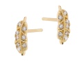 Złote kolczyki z cyrkoniami Próby 585