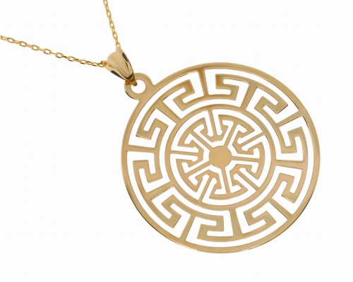 Złota zawieszka bez kamieni Próby 585