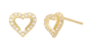 Złote kolczyki z cyrkoniami Próby 585 