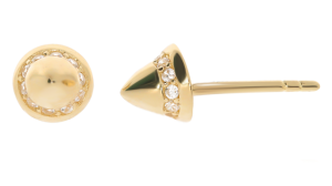 Złote kolczyki z cyrkoniami Próby 585