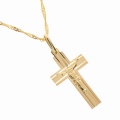 Złoty krzyżyk z wizerunkiem Jezusa Próby 585