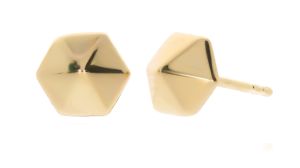 Złote kolczyki bez kamieni Próby 585 