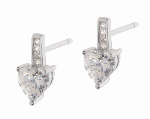 Srebrne kolczyki z cyrkoniami Próby 925