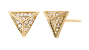 Złote kolczyki z cyrkoniami Próby 585 