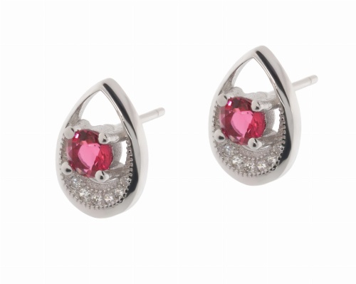 Srebrne kolczyki z cyrkoniami Próba 925