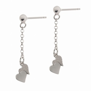 Srebrne kolczyki wiszące Próby 925 