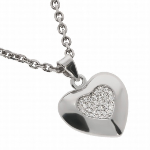 Srebrna zawieszka serce z cyrkoniami Próby 925