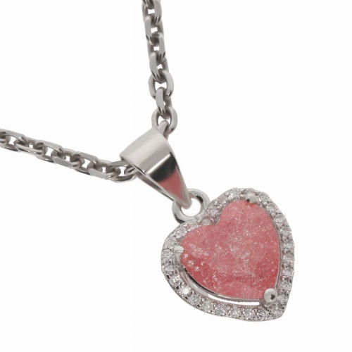 Srebrna zawieszka serce z cyrkoniami Próby 925