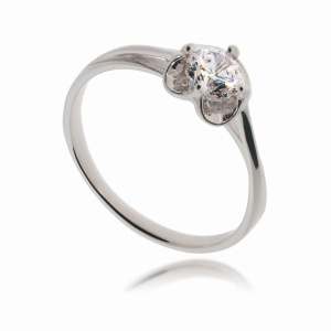 Srebrny pierścionek z cyrkonią Próby 925