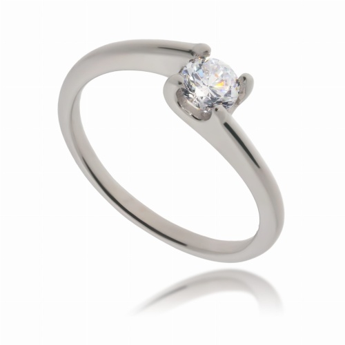 Srebrny pierścionek z cyrkonią Próby 925