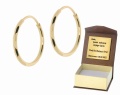 Złote kolczyki koła Próby 585