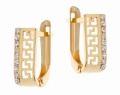 Złote kolczyki z cyrkoniami Próby 585