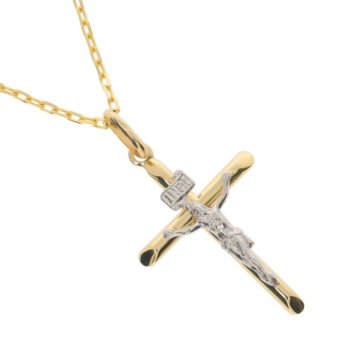 Złoty krzyżyk klasyczny Próby 585